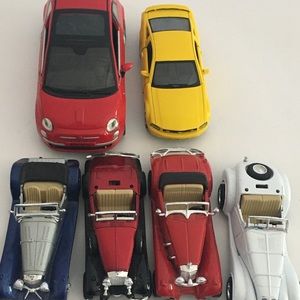 Lot of 6 Diecast Cars Vehicle Collection Ford Mustang Volkswagen Collector Toys